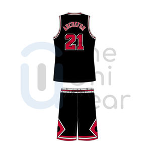 Conjunto de Camiseta y Pantalones Cortos de Baloncesto Personalizables, Transpirables, de Secado Rápido, Uniformes de Baloncesto Unisex para Adultos - Product Image 5