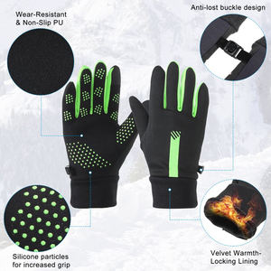 Gants d'hiver en cuir pour hommes de la meilleure qualité Compatible avec l'écran tactile Protection confortable et chaude pour les sports de plein air - Product Image 4