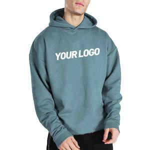 Sudadera con capucha de gran tamaño para hombre, ropa de deporte al aire libre de primavera 2025, Sudadera con capucha de algodón orgánico personalizada al por mayor - Product Image 4