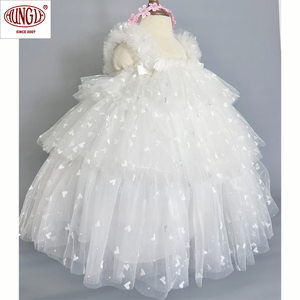 เดรสยาวถึงเข่าของเด็กเดรสคริสต์มาสอีฟมีเงาเป็นชั้น - Product Image 1