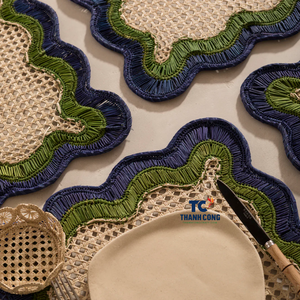 NUEVO Elegante manteles individuales ondulados de color verde marino accesorio de mesa duradero ecológico para comidas diarias y ocasiones especiales - Product Image 3