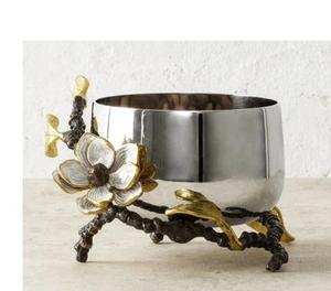 Home Decoration Brass Decorative Salad and Fruit <b>Bowl</b> Nut <b>Bowls</b> <b>Large</b> <b>Bowls</b> For Counters and Tabletops Centerpiece Wholesale - Product Image 3