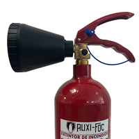 Extincteur à CO2 CE AUXI-FOC |   Contenu actif de classe B à 97 % |   Acier inoxydable |   Portable |   Poids personnalisable |