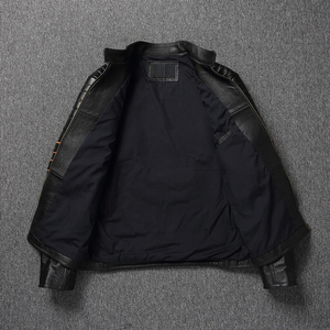 Réparations de lisière à la mode de créateur personnalisé Manteaux surdimensionnés doublés en couverture avec fermeture éclair en coton pour travaux ménagers Vestes en jean vintage pour hommes - Product Image 4