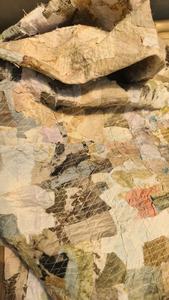 Material de costura ECOPRINT impreso de estilo liso de hilo peinado para ropa Pathwork - Product Image 2