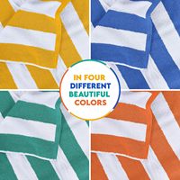 Usine directe 100% coton Premium rayé serviettes de bain ensembles multi-couleur fil teint personnalisable hôtels, Resorts-fabrication OEM
