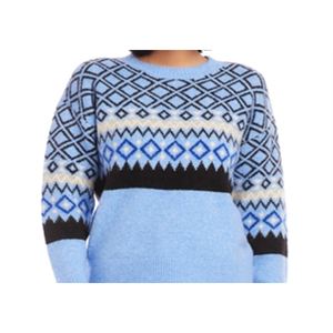 Maglione Vintage Casual da Donna Karen Kane in Jacquard Blu Navy con Logo Frontale e Decorazione a Bottoni per la Stagione Autunno/Inverno - Product Image 5