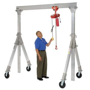 Grue à <span class=keywords><strong>portique</strong></span> en aluminium facile à démonter, petite taille, hauteur réglable, portée de 100 kg, 150 kg, 200 kg, 250 kg, 300 kg - Product Image 5