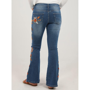 2024 New Design Popular Products Women's <b>Flare</b> Pants Trousers Breathable Woman <b>Flare</b> Pant With Your Own Embroidery Logo - Product Image 5