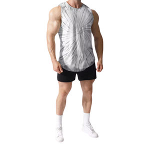 Cool Max Fitness Gym débardeurs sur mesure gilets Singlets sport hommes Gym plage Yoga Sublimation quantité impression été - Product Image 4