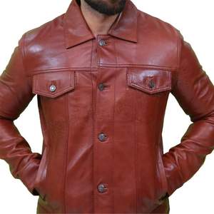 Chaqueta de cuero de vaca de invierno 2025, abrigo transpirable de diseño personalizado, tela de lona al mejor precio hecha en Pakistán - Product Image 2