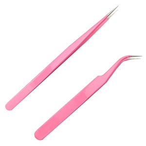 New Eyelashes <b>Tweezers</b> Stainless Steel Fiber Tip Eyelash <b>Manicure</b> Use <b>Tweezer</b> Volume Tools Custom logo sustainable - Product Image 5
