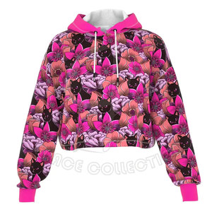 Sudadera con capucha de algodón 100% para mujer con mangas largas Jersey de invierno cómodo con diseño de parches personalizados - Product Image 4