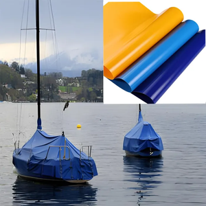 Cubiertas de lona impermeables de PVC azul resistente de alta calidad para tienda de camiones Tela industrial estándar de exportación de Vietnam - Product Image 5