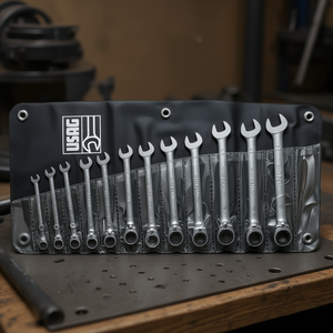 Juego de Llaves Combinadas de Trinquete Reversibles Usag de 12 Piezas, Herramienta Duradera y Versátil - Product Image 3