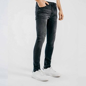 Nuevas llegadas Hombres Stretch Skinny Jeans Pant Nueva moda Casual Slim Fit Washed Male Denim Pants - Product Image 3