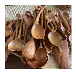 Bán buôn sinh thái thân thiện nhà bếp bằng gỗ muỗng với thiết kế độc đáo hình trái tim/thìa gỗ Giao hàng nhanh giá rẻ giá + 84789310321 - Product Image 6