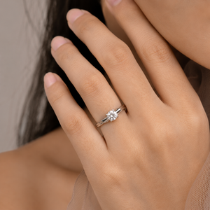 Aurora 18K Gold Plated CZ Solitaire <b>Ring</b>-Romantic Christian Jewelry for <b>Women</b> - Product Image 2