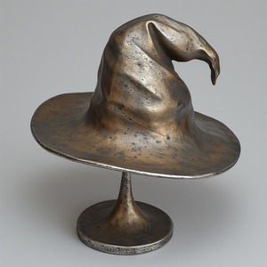 Elegante estatuilla de calabaza de aluminio, superficie de pátina con esmalte antiguo, diseñada para enriquecer los interiores de Halloween con lujo - Product Image 3