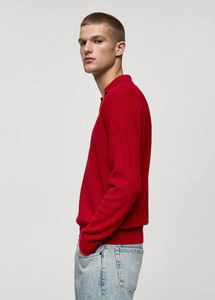 Jersey de punto de algodón 100% personalizado para hombre, suéter de manga larga con cuello de Polo, patrón transpirable, tamaño libre para otoño, invierno, verano, U - Product Image 2