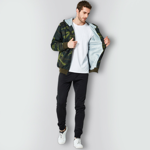 OEM logotipo personalizado camuflaje sudaderas con capucha al por mayor 100% algodón/poliéster nuevo diseño personalizado sublimación casual zip up hombres camuflaje sudaderas con capucha - Product Image 6