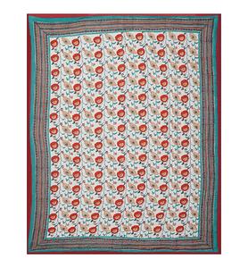 Queen-Size Soft Warm Organic Cotton Jaipuri Razai Edredón Bloque de mano Impreso Kantha Luxury Hotel Bed Cover Throw Organic Cotton - Product Image 5