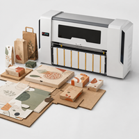 Impresora de Cajas de Pizza de Última Generación con Tecnología HP I4 de Precisión de 1200DPI, Impresora Digital de Una Sola Pasada para Empaques de Entrega de Alimentos