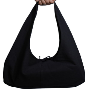 Bolsa de transporte de cuerda de algodón 100% grande personalizada, lona resistente ecológica, duradera reciclada para compras en la playa - Product Image 5