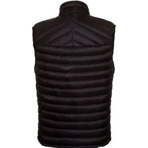 Gilet bouffant d'hiver noir pour homme matelassé résistant à l'eau coupe-vent avec fermeture éclair matelassé léger sans manches gilet bulle - Product Image 3