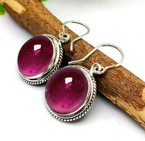 Impressionnant 925 Sterling Silver Dangle Boucle D'oreille Charoite Gemstone 10X14mm Forme Ovale Lunette Réglage Prix De Gros Pour Les Femmes Bijoux - Product Image 3