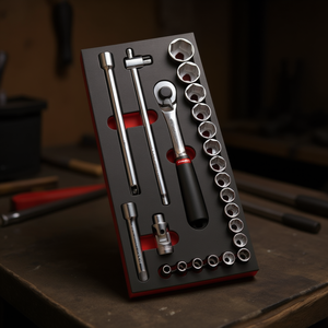 Facom 1/2'' Square <b>Drive</b> Metric 6Pt Socket Set - Product Image 3