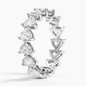 Elegant Heart Cut Moissanite Diamond Ring for Women in 925 <b>Silver</b> with Romantic Jewelry for Engagement or Anniversary Gifts - Product Image 2