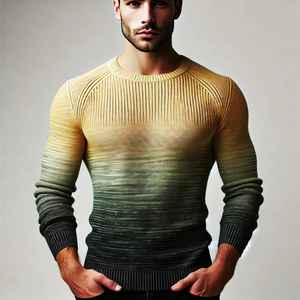 Cardigan classique vintage à col en V uni pour homme, options personnalisées, broderie sur le devant, tricot plat, 100% laine, poches, vente en gros d'usine - Product Image 2