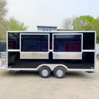Camion de restauration rapide commercial entièrement équipé, bar mobile, chariot à glaces, café, boissons, camion de vente de citronnades, remorque de concession alimentaire