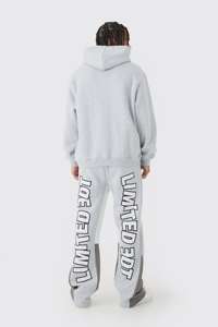 Pantalon de survêtement à capuche 100% coton décontracté et solide, avec logo personnalisé, ensembles de jogging en éponge française - Product Image 5