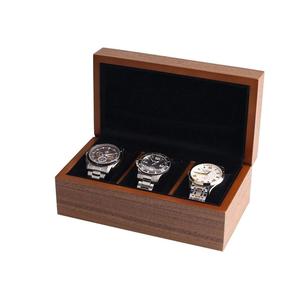 Wood Watch <b>Box</b>,with Ring Storage Bag <b>Vintage</b> Handmade Watch <b>Box</b> for Men/Women Watches (3 Slot) - Product Image 1