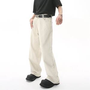 Nouvelle mode de jeans brodés pantalons taille moyenne pour hommes Bruce & Shark jambe droite mince coton extensible jeans bleus pour hommes grande taille 42 - Product Image 2