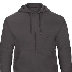 Sudadera con Capucha Gris con Cierre Completo 2025, Chaqueta Unisex de Felpa de Algodón con Cierre Completo, Nueva Impresión de Logotipo Personalizado, Sudadera Informal de Invierno - Product Image 2