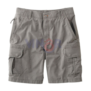 LATEST Summer 100% Polyester Drawstring <b>Elastic</b> <b>Waist</b> Side Side Pockets Soft Fitness Workout Men Casual Breathable <b>Cargo</b> <b>Shorts</b> - Product Image 3