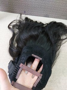 Cabello humano virgen gris 100% peluca con parte en U extensiones vietnamitas naturales rectas 22 y 24 pulgadas - Product Image 5