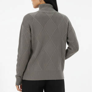 Sudadera de Alta Calidad con Cuello Alto, Manga Larga, Corte Regular, Estilo Vintage para Mujer, con Logotipo Personalizado - Product Image 2