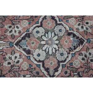 Rug, 4.1x6.4 ft Turkish Rug, <b>Brown</b> Striped Rug <b>Wool</b> - Product Image 5