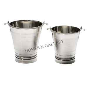 High Quality Cheap Galvanized Custom Iron Material Champagne Wine Beer Stainless Steel Ice Bucket for Nightclub Party - Product Image 4