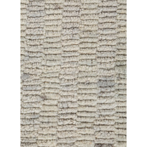 Tapis en jute ivoire Contour Classic 9x12 rectangulaire, moquette moelleuse tissée à la main en laine pour la maison, couleur unie, couloir, épaisseur 10 mm - Hwl-440 - Product Image 3