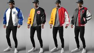 Veste universitaire avec logo personnalisé OEM pour unisexe, design Street Wear, commande en gros, manches en cuir, laine 380 GSM, usine directe - Product Image 5