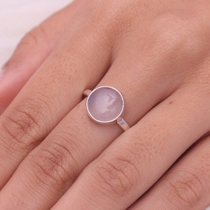 925 Sterling <b>Silver</b> <b>Boho</b> Style <b>Ring</b> Handmade Oval Cut Zircon Gemstone Trendy Wedding & Party Jewelry Gift for Women - Product Image 6