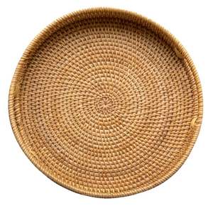 Plateau de service en rotin en osier de bambou naturel de haute qualité pour ustensiles de cuisine accessoires de maison et artisanat de décoration - Product Image 3