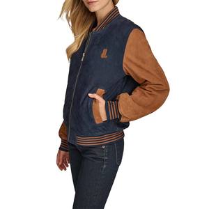 Servicio OEM ODM, Chaqueta Universitaria de Manga Larga para Mujer, Chaqueta Universitaria Corta de Béisbol para Mujer, Chaquetas Universitarias para Invierno - Product Image 6