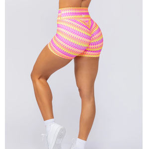 Pantalones cortos de Yoga para entrenamiento de tacto suave y Flexible con estampado de Fiesta para mujer - Product Image 2