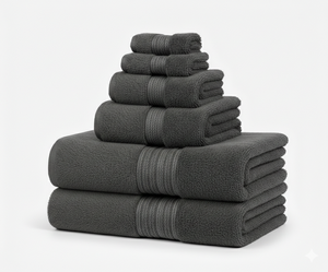 Ensemble de serviettes en coton éponge doux en gros, linge de bain de luxe essentiel pour hôtel, serviettes en coton peigné durables à séchage rapide - Product Image 5
